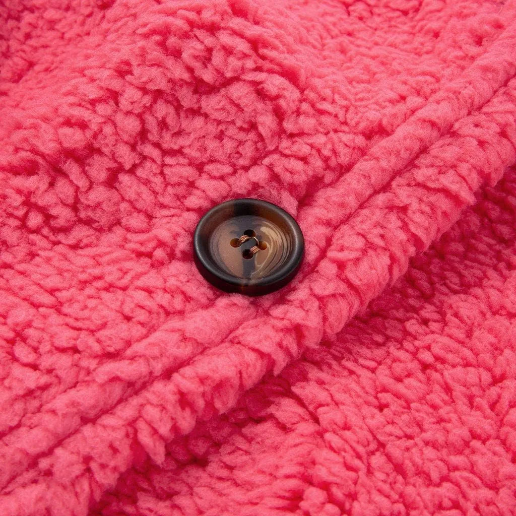 Winter Coat for Women 2024 Soft Fleece Jacket Fuzzy Sherpa Cardigan Open Front Fleece Button Down Warm Casual Sweater