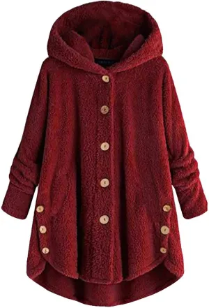 Winter Coats for Women Fashion Furry Sherpa Jacket Faux Fur Coat Shaggy Fleece Jacket Warm Clothes Oversized Coat