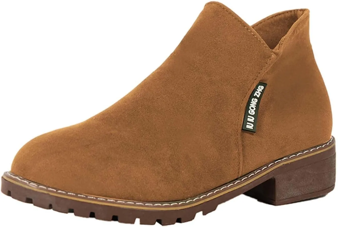 Women Ankle Boots Black Boots Half Boots for Women Womens Plus Size Boots Women'S Leather Ankle Boots Low Heels Zipper Winter Booties White Ankle Boots for Wide Feet