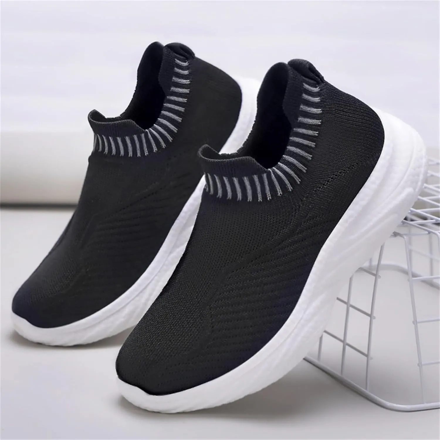 Women Woven Comfy Orthopedic Walking Shoes, 2025 New Women's Breathable Slip On Arch Support Non-Slip Sneakers with Arch Support