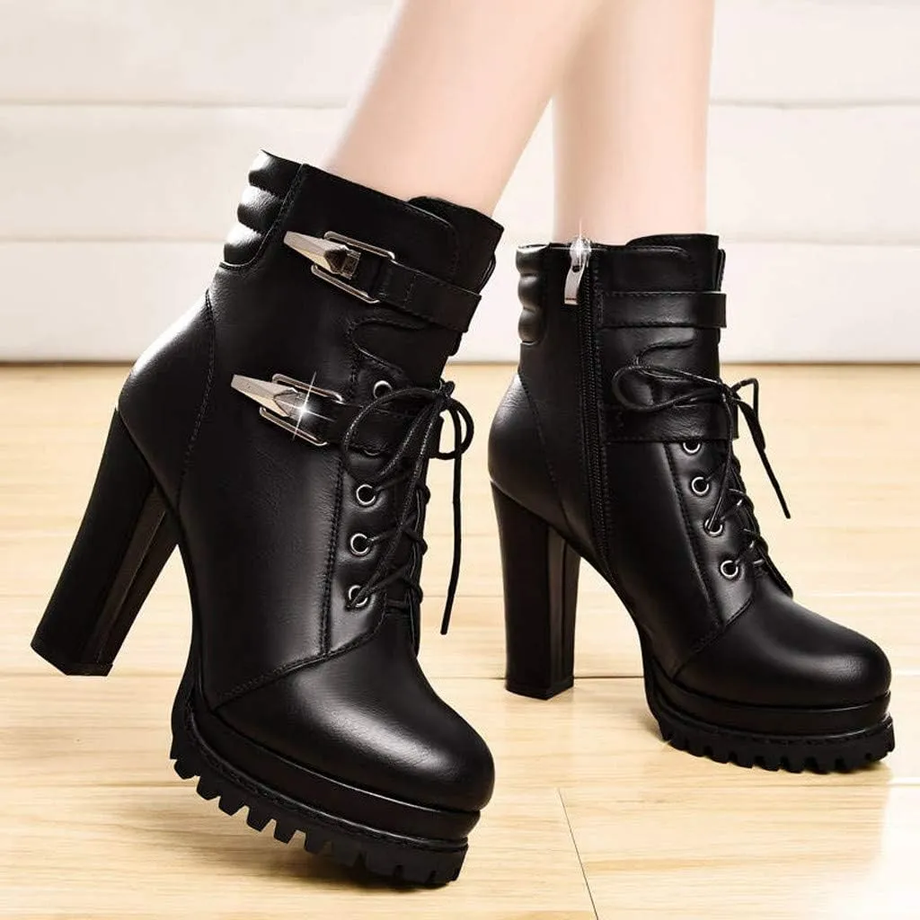 Women's Ankle Boots & Booties Fall Boots Blue Boots for Women Leather Boots for Women Womens Ankle Boots with Arch Support Ankle Boots for Women Flat Heel Comfortable Dressy