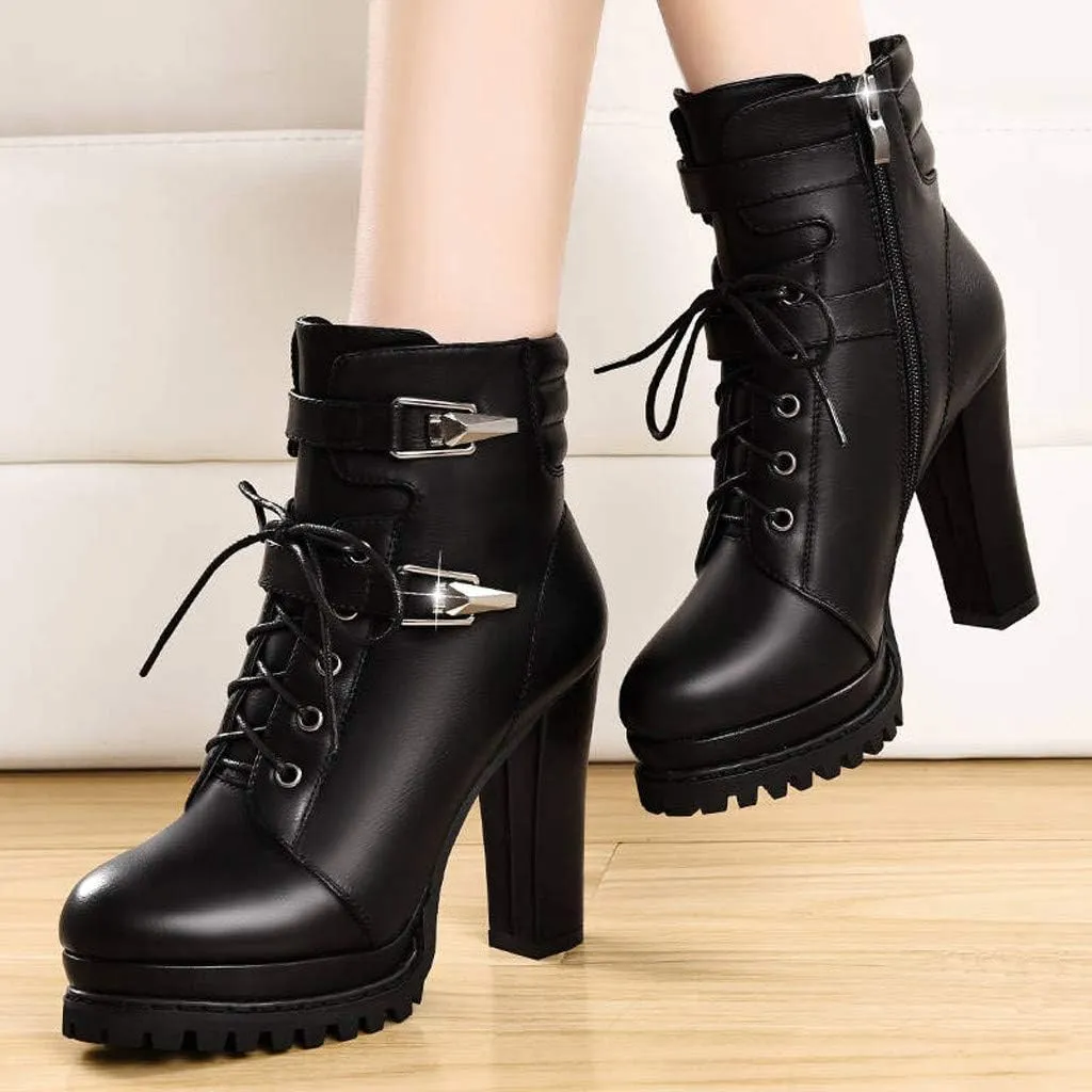 Women's Ankle Boots & Booties Fall Boots Blue Boots for Women Leather Boots for Women Womens Ankle Boots with Arch Support Ankle Boots for Women Flat Heel Comfortable Dressy