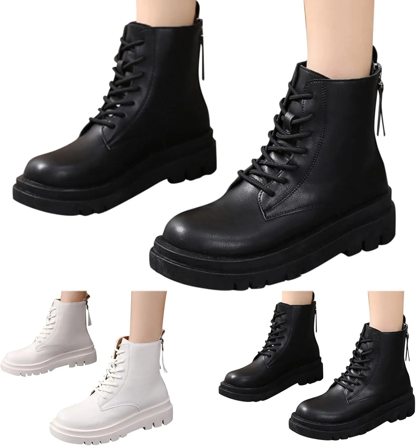 Womens Boots Ankle White Ankle Boots Botas Vaqueras Para Mujer Wide Leg Boots Women'S Ankle Boots & Booties 7.5 Wide White Ankle Boots for Women Wide