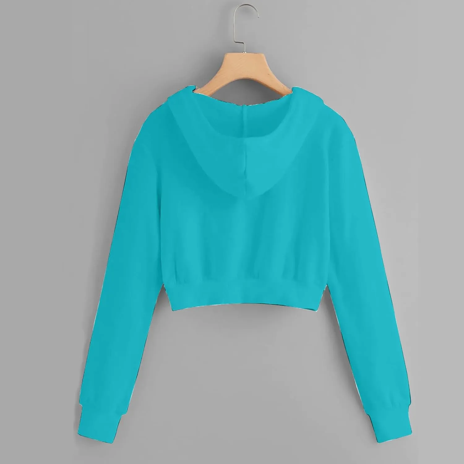 Womens Cropped Hoodie Zip Up Hoodies Jackets Zipper Long Sleeve Sweatshirts Fall Trendy 2024 Y2K Fashion Clothes