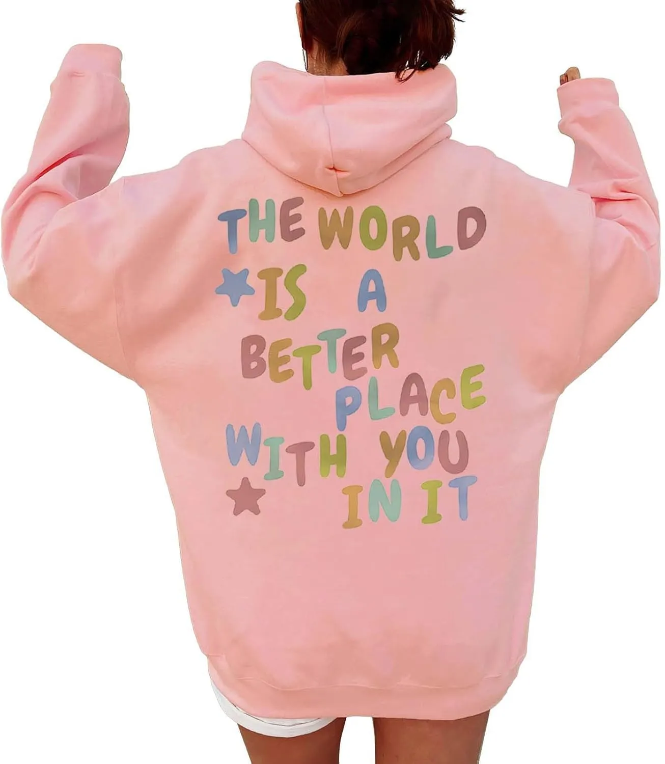 Women's Drawstring Zip Up Cute Hoodies Women's Solid Color Plush And Thick Raglan Sleeves Long Sleeved Hooded