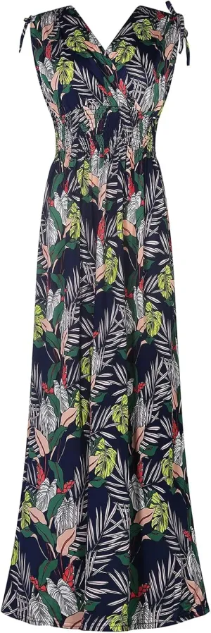Women's Easy Fit Relaxed Comfortable Lightweight Sleeveless Maxi Dress Casual Sleeveless Spaghetti Strap Dress