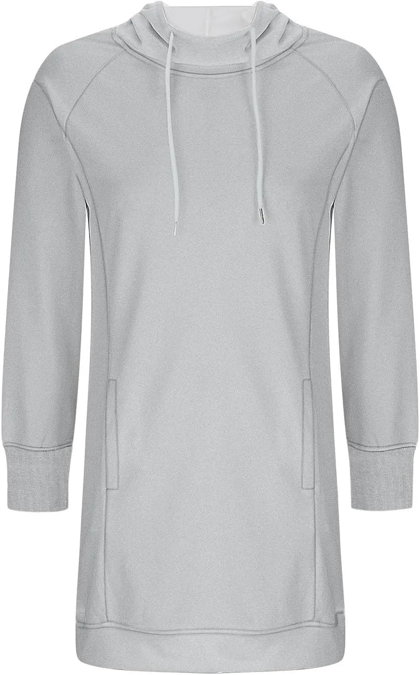 Womens Hoodie Dress for Fall Long Sleeve Hoodies Mini Dresses Fleece Casual Hoodie with Pockets 2024 Fashion