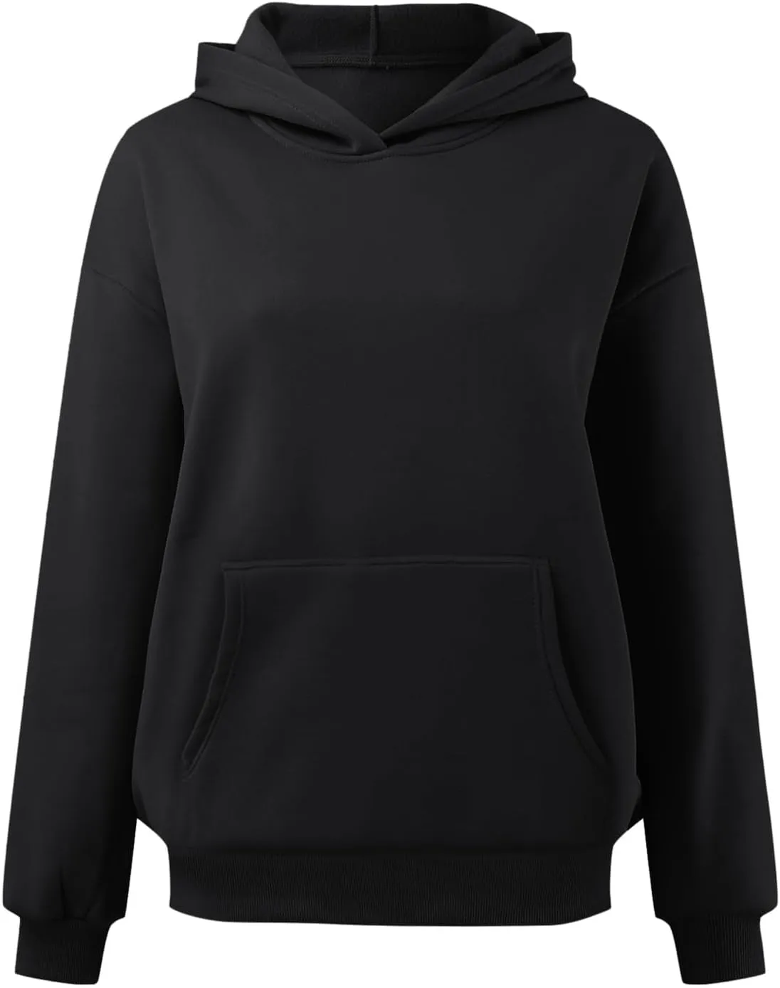 Womens Hoodies Oversized Sweatshirts Pullover Fleece Sweaters Long Sleeve With Pockets Winter Fall Outfits Y2k Clothes