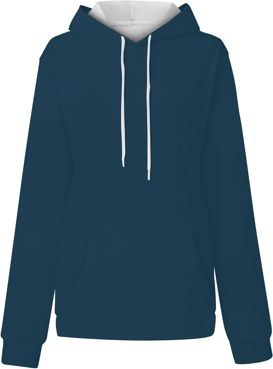 Women's Hoodies Sweatshirts Cute Long Sleeve Tops Loose Fleece Pullovers with Pocket