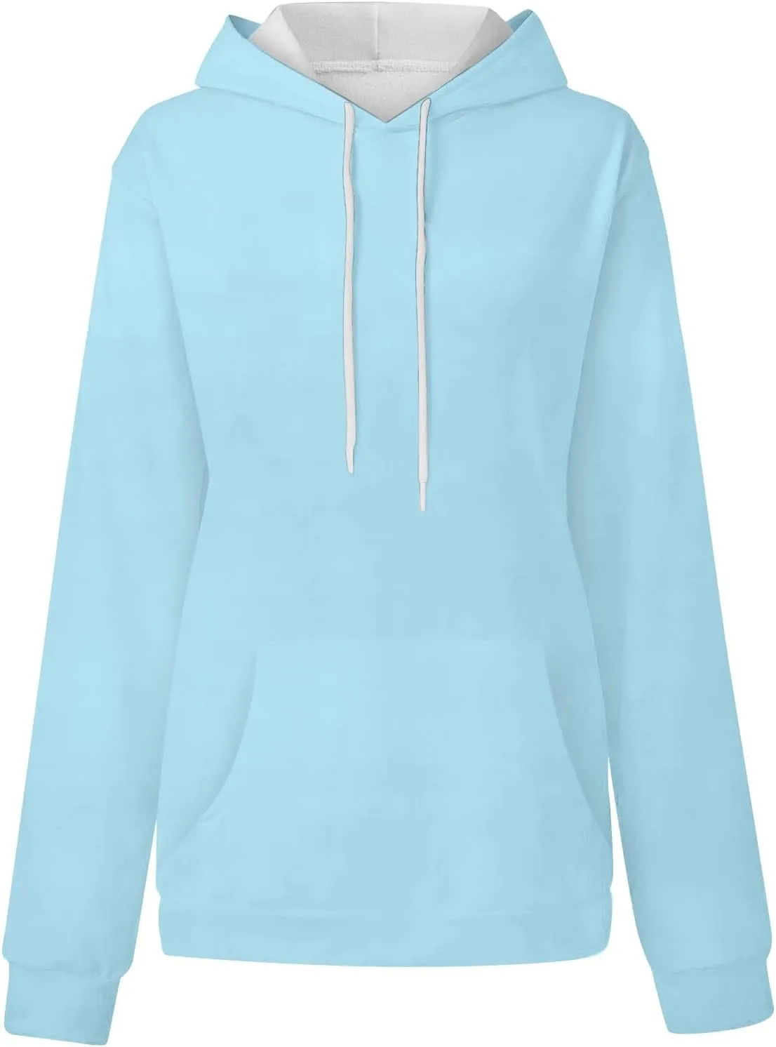 Women's Hoodies Sweatshirts Cute Long Sleeve Tops Loose Fleece Pullovers with Pocket