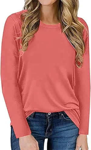 Women's Long Sleeve Graphic Shirts Kindness Print Crew Neck Pullover Tops Fall Shirts