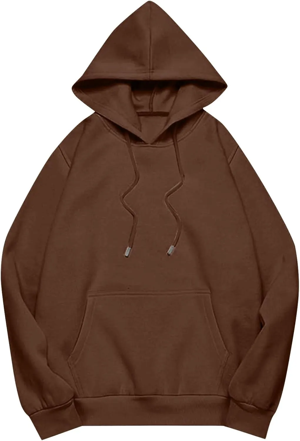Womens Oversized Hoodies Fleece Sweatshirts Long Sleeve Fleece Sweater Pocket Pullover Fall Outfit Winter Fashion Y2k Clothes