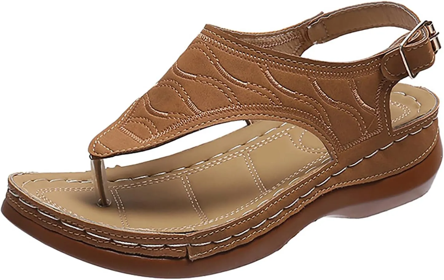 Women's Sandals Arch Support Sandals for Women Dressy Summer Women Summer Sandals Comfortable Sandals Women Waterproof Walking Shoes Women Lightweight Nude Lace Up Heels
