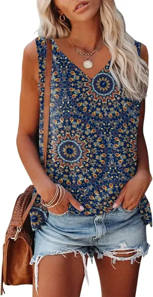 Womens Tank Tops Sleeveless Yoga Shirts Summer Tops Loose Fit Running Athletic Shirts
