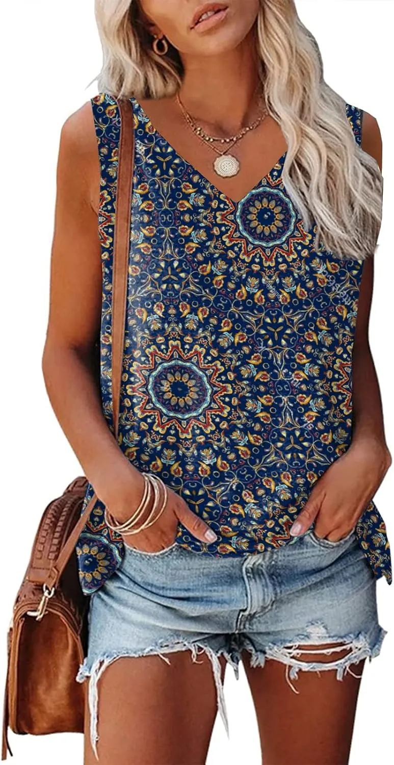 Womens Tank Tops Sleeveless Yoga Shirts Summer Tops Loose Fit Running Athletic Shirts