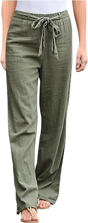 Women's Wide Leg Sweatpants Winter Compression Hiking Sweatpants with Pockets Flare Leggings High Waisted