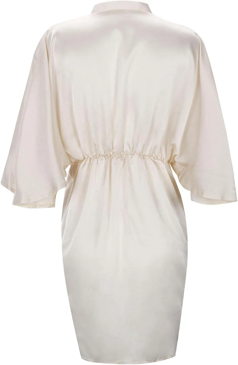 Womens Wrap V Neck Dresses Ruffle Sleeve Belted Plain Ruffle Hem Mini Dress Travel Outfits Wedding Guest Dress