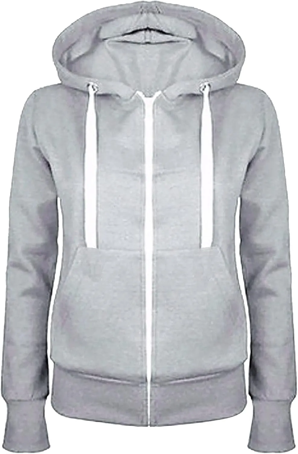 Womens Zip Up Hoodies Casual Lightweight Long Sleeve Jackets Drawstring Hooded Sweatshirt Fall Outfits with Pockets