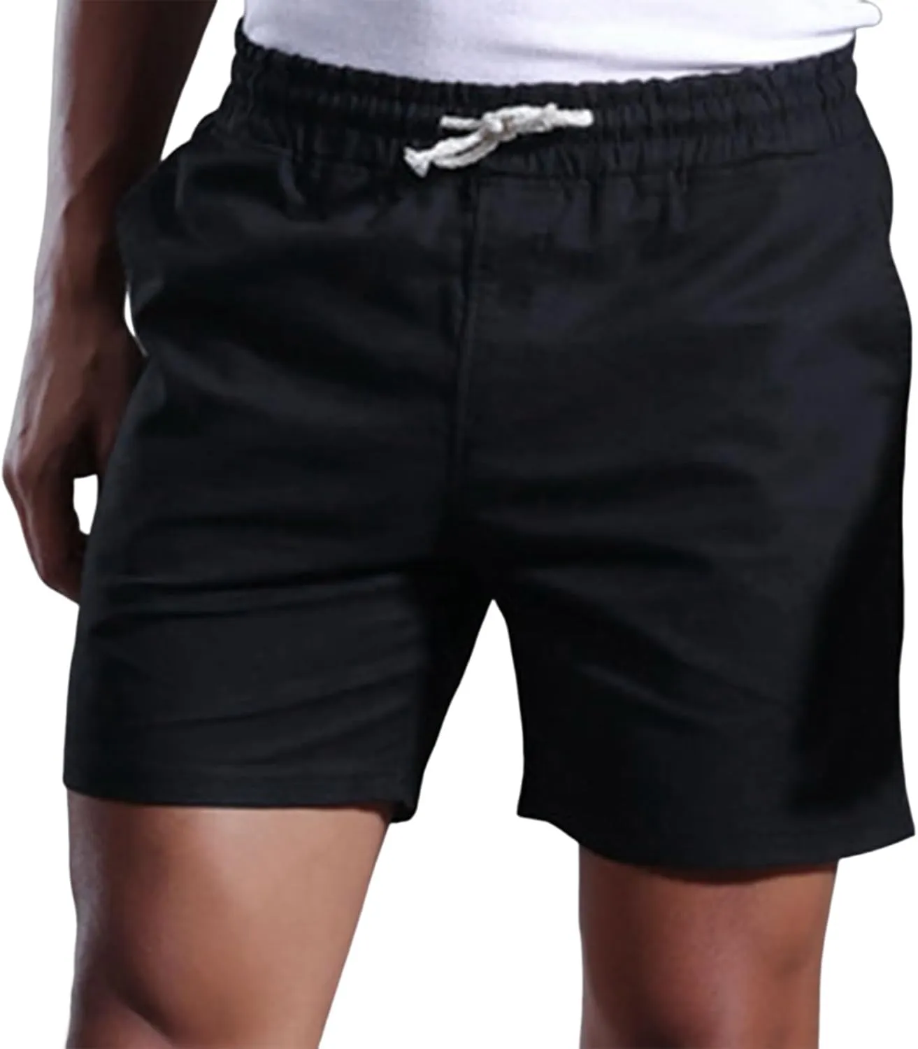Workout Shorts Men Slim-Fit Elastic Beach Shorts Gym Basketball Lightweight Classic Regular Activewear Pants