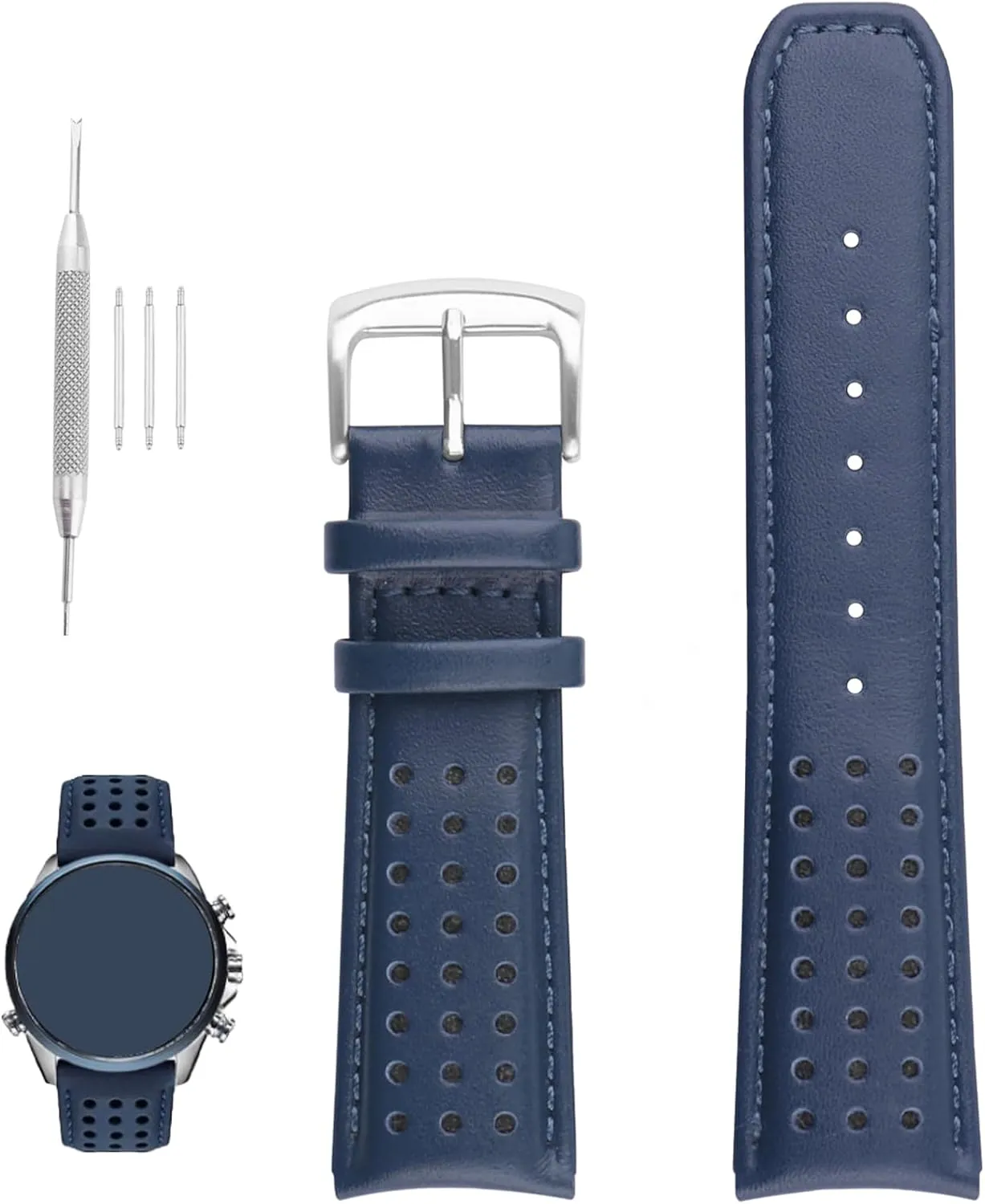 XIW Compatible for 23mm Citizen Eco-Drive E168 BN0085-01E BJ2110 BJ2115-07E BJ2117 Leather Watch Band Replacement for men Wirstband Strap women Bracelet