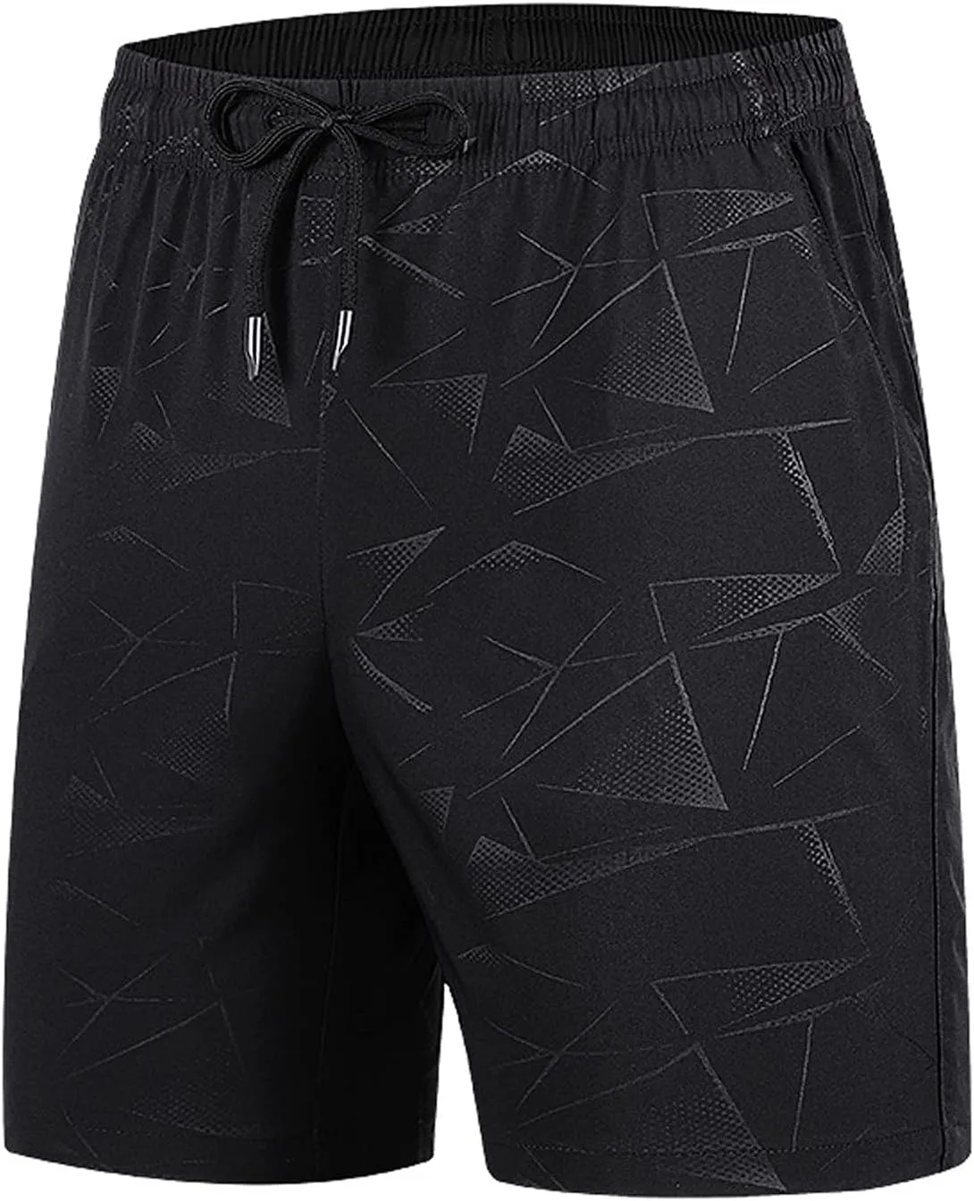 Ymosrh Men's Athletic Hiking Shorts Quick Dry Workout Shorts Lightweight Gym Running Shorts Basketball Training