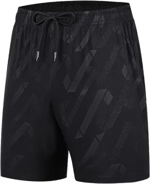 Ymosrh Men's Athletic Hiking Shorts Quick Dry Workout Shorts Lightweight Gym Running Shorts Basketball Training