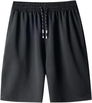 Ymosrh Men's Athletic Hiking Shorts Quick Dry Workout Shorts Lightweight Gym Running Shorts Basketball Training