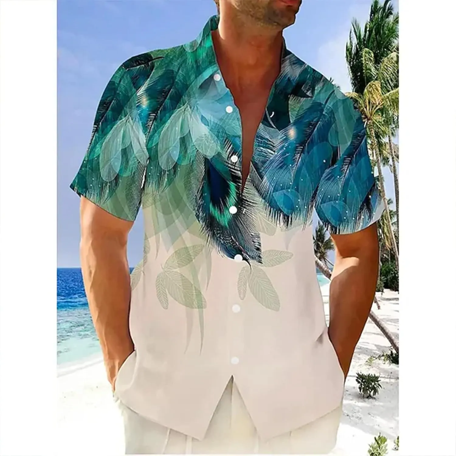 Ymosrh Men's Casual Button-Down Shirts Cotton Linen Solid Color Short Sleeve Shirts Loose Short Button Down Shirts, M-4XL
