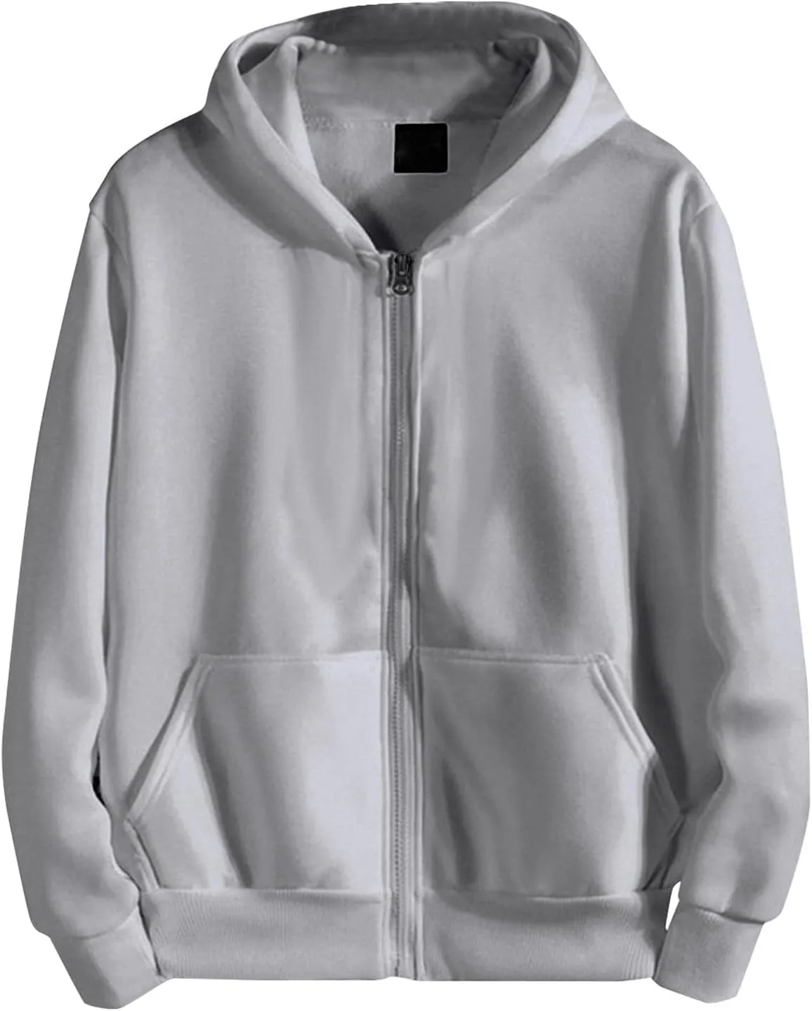 Ymosrh Zip Up Hoodie Hooded Cardigan Fall Winter Jacket Coat Hoodies With Kanga Pockets Sweatshirts, M-3XL