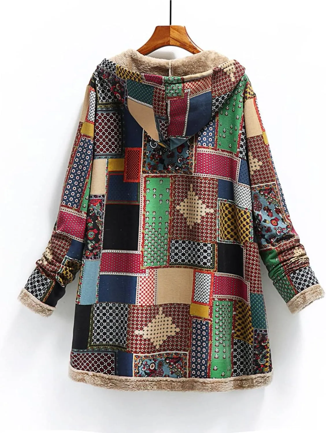 YRAETENM Oversized Sherpa Pullover Hoodie for Women Fuzzy Fleece Long Sleeve Sweatshirts Winter Warm Fluffy Coat With Pockets
