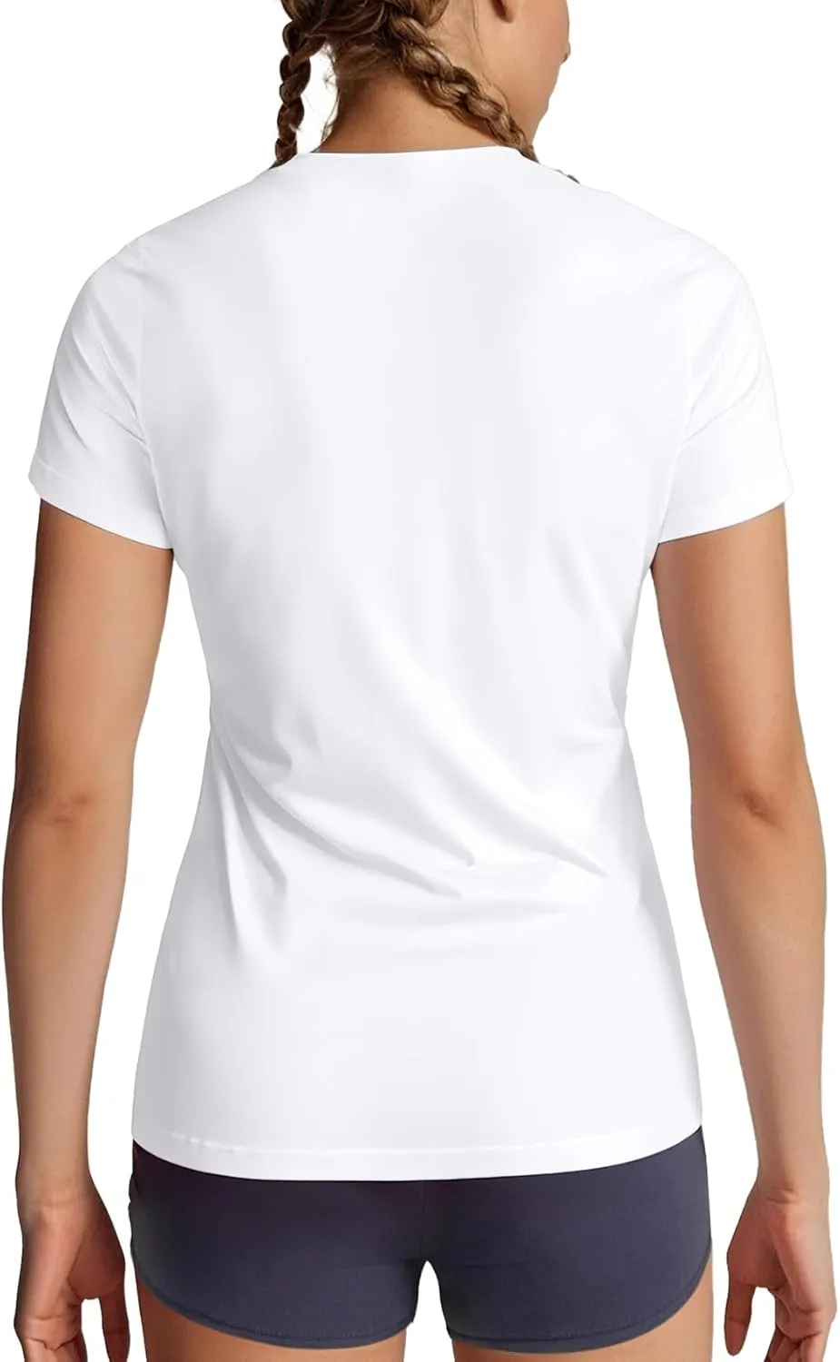Zengjo Women's Short Sleeve Running Shirts UPF 50  Sun Protection SPF Quick Dry Athletic Workout T-Shirts