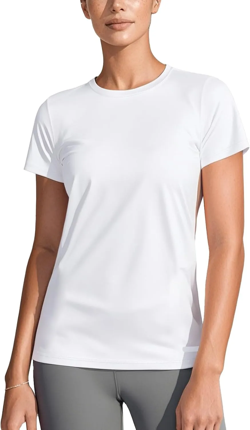 Zengjo Women's Short Sleeve Running Shirts UPF 50  Sun Protection SPF Quick Dry Athletic Workout T-Shirts