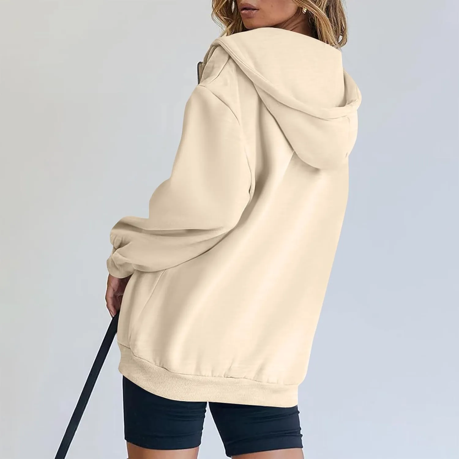 Zip Up Hoodie Women Oversized Y2k Jacket Lightweight Fall Jackets Streetwear Hoodies Long Sleeve Sweatshirts
